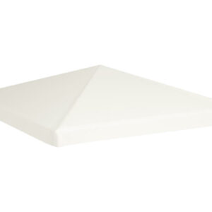 Huvimajan katto 310 g/m² 3x3 m kermanvalkoinen - Valkoinen