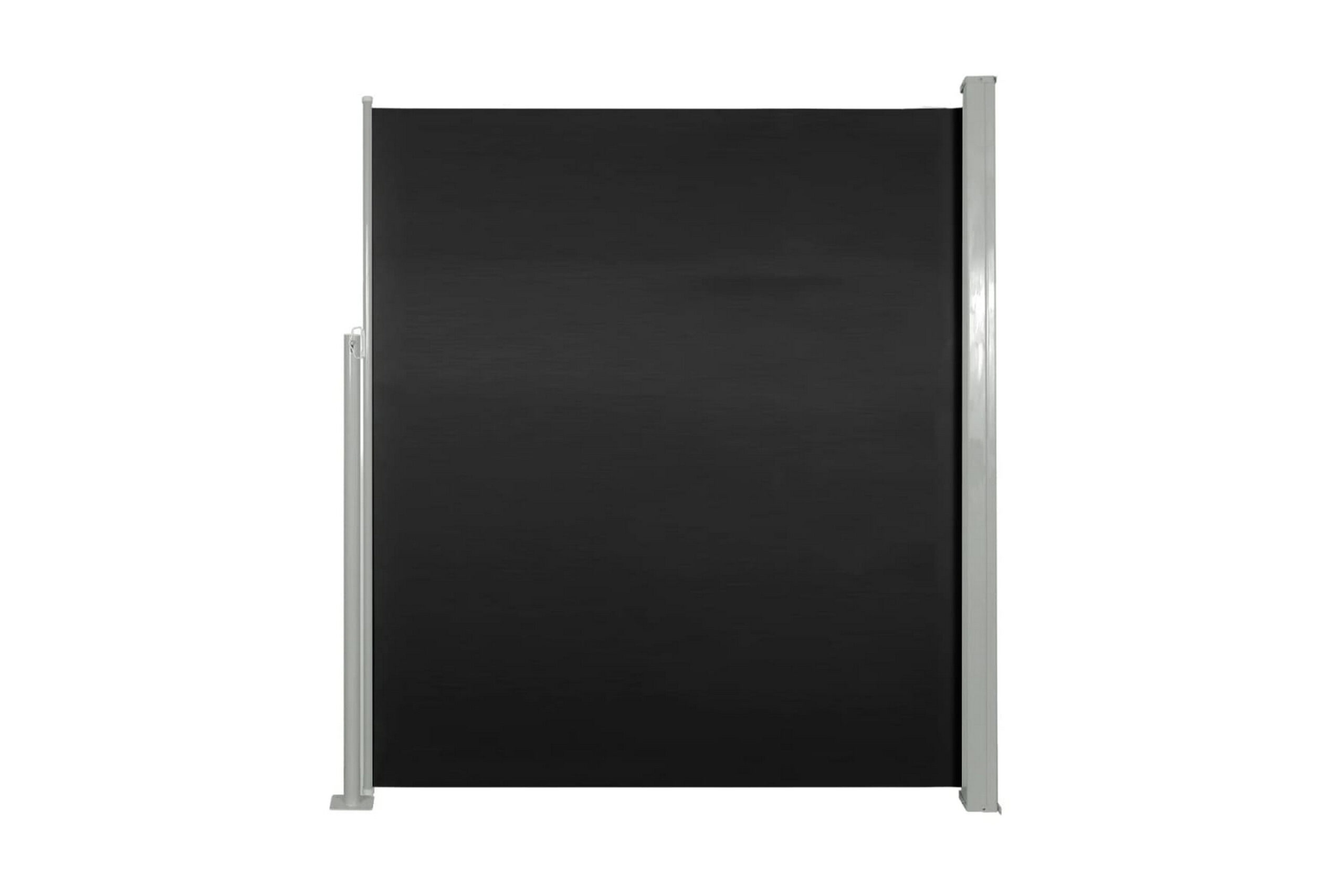 Sisäänvedettävä sivumarkiisi 160x500 cm musta - Musta
