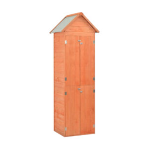 Puutarhan varastovaja puu 71x60x213 cm - Ruskea