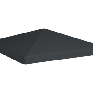 Huvimajan katto 310 g/m² 3x3 m harmaa - Harmaa