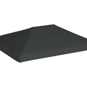 Huvimajan katto 310 g/m² 4x3 m harmaa - Harmaa