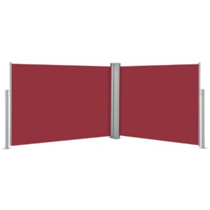 Sisäänvedettävä sivumarkiisi 100x1000 cm punainen - Punainen