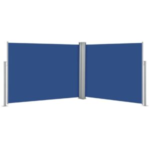 Sisäänvedettävä sivumarkiisi 140x1000 cm sininen - Sininen