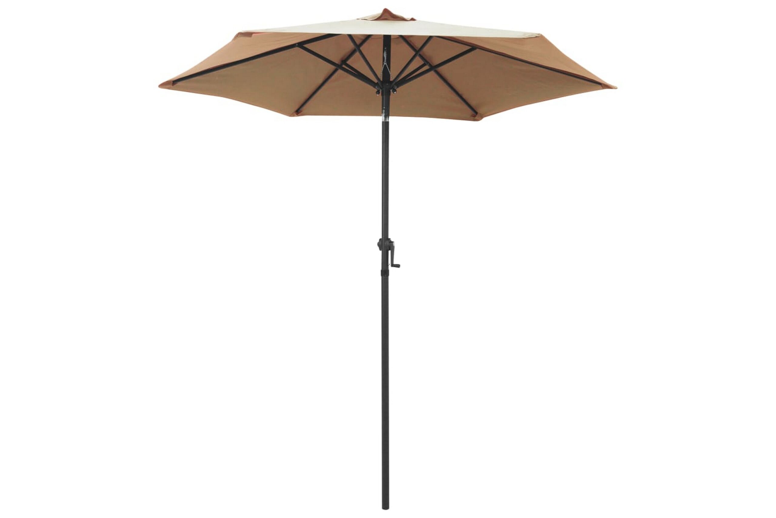 Aurinkovarjo ruskeanharmaa 200x211 cm alumiini - Ruskea