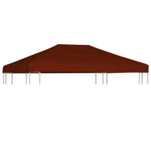 Huvimajan katto 310 g/m² 3x4 m terrakotta - Ruskea