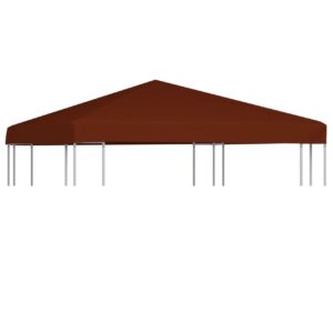 Huvimajan katto 310 g/m² 3x3 m terrakotta - Punainen