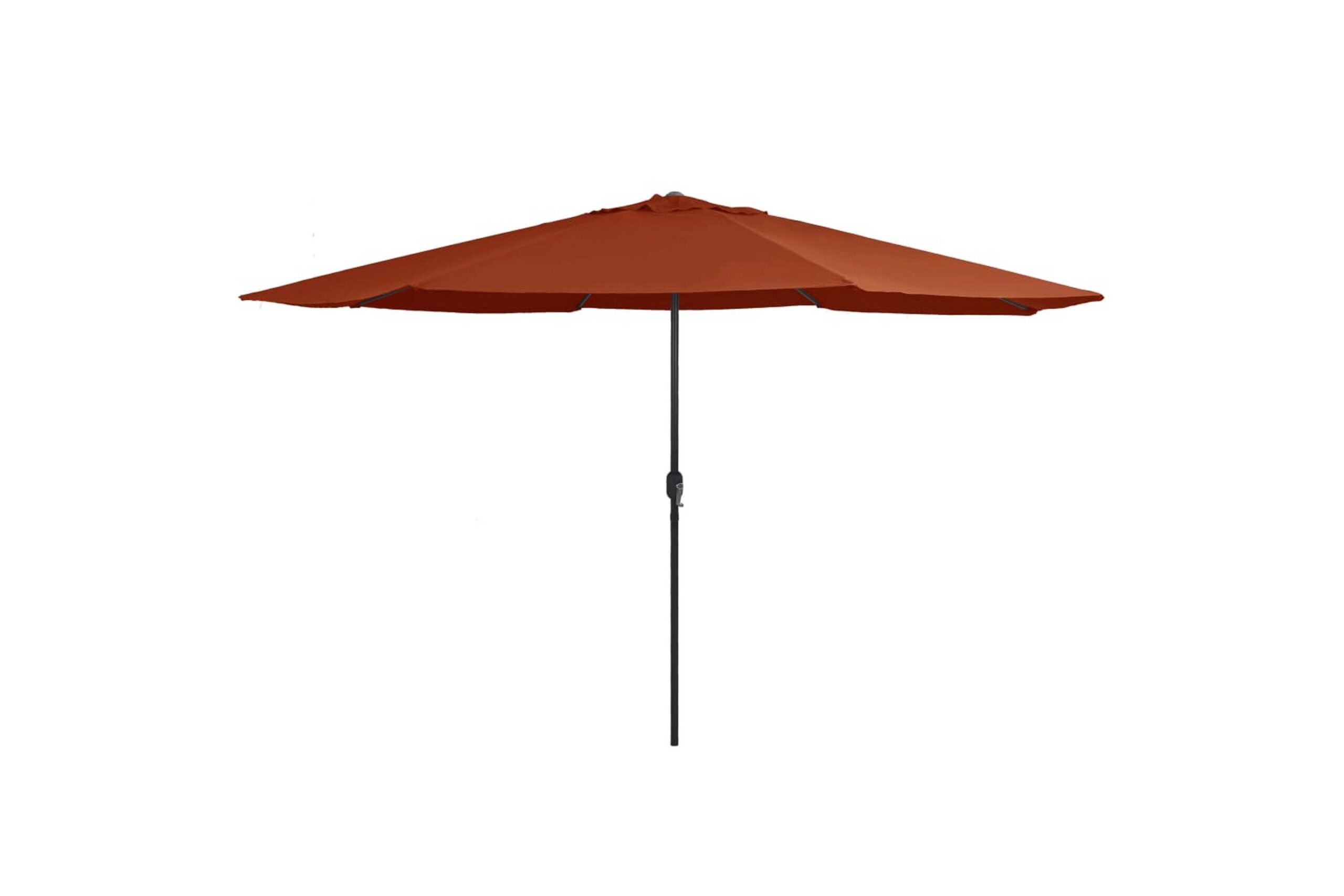 Aurinkovarjo metallirunko 400 cm terrakotta - Punainen
