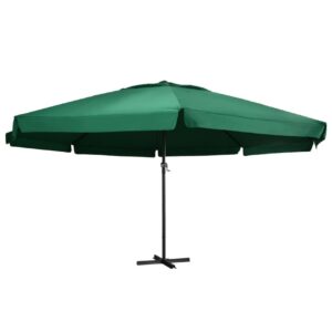 Aurinkovarjo alumiinitanko 600 cm vihreä - Vihreä