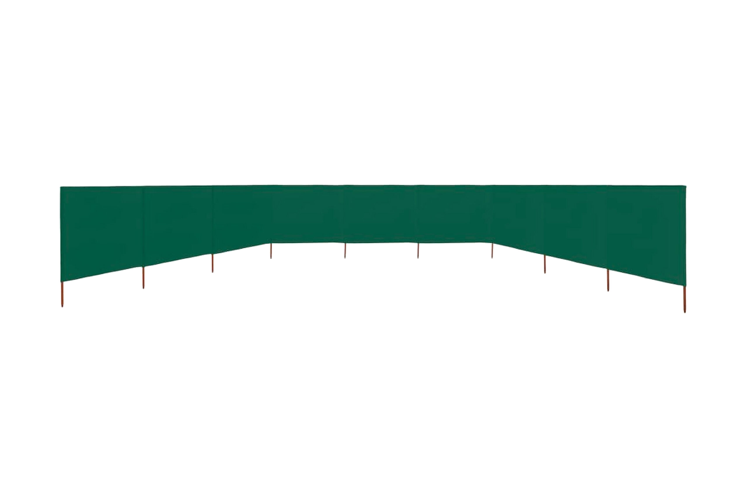 Tuulensuojakangas 9 paneelilla 1200x80 cm vihreä - Vihreä