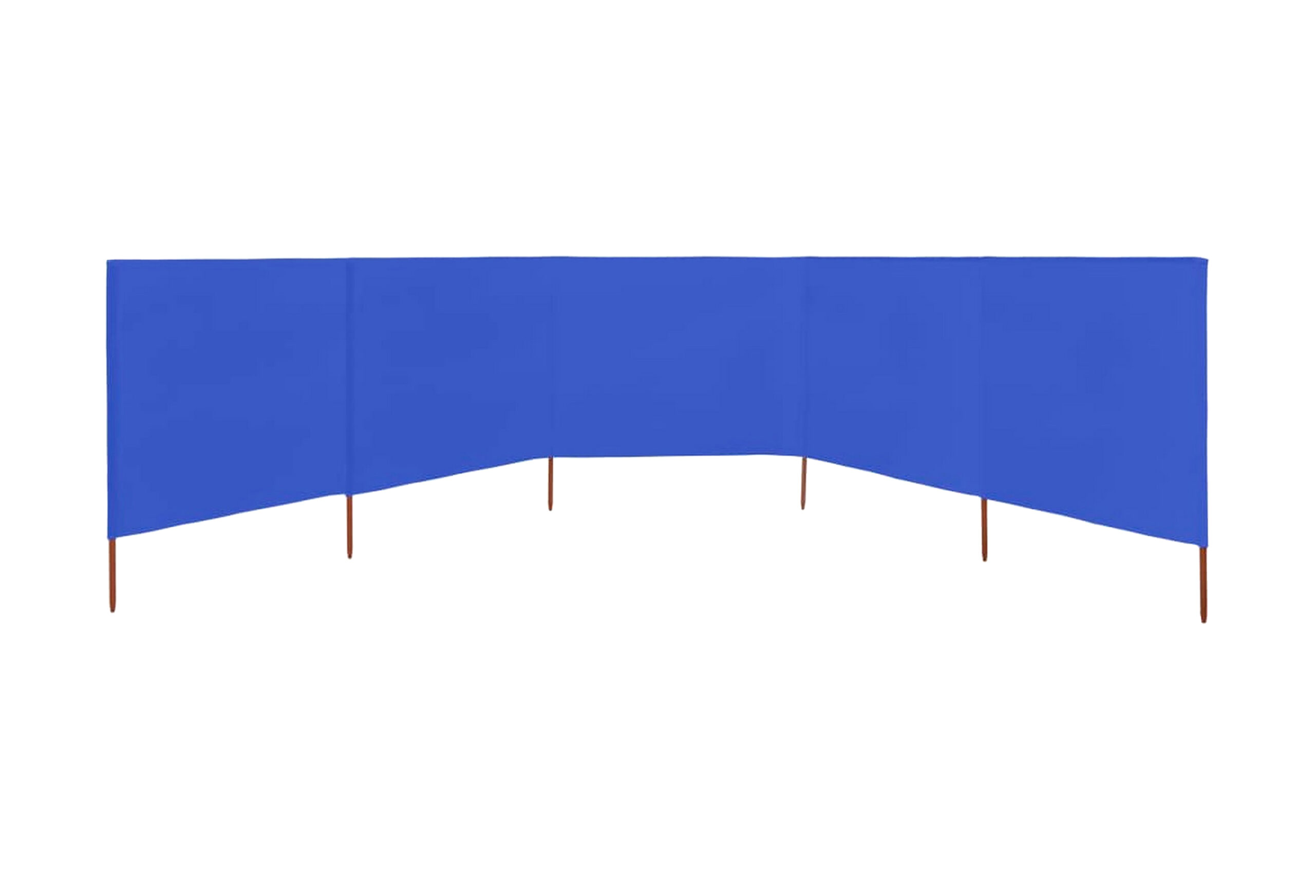 Tuulensuojakangas 5 paneelilla 600x160 cm taivaansininen - Sininen