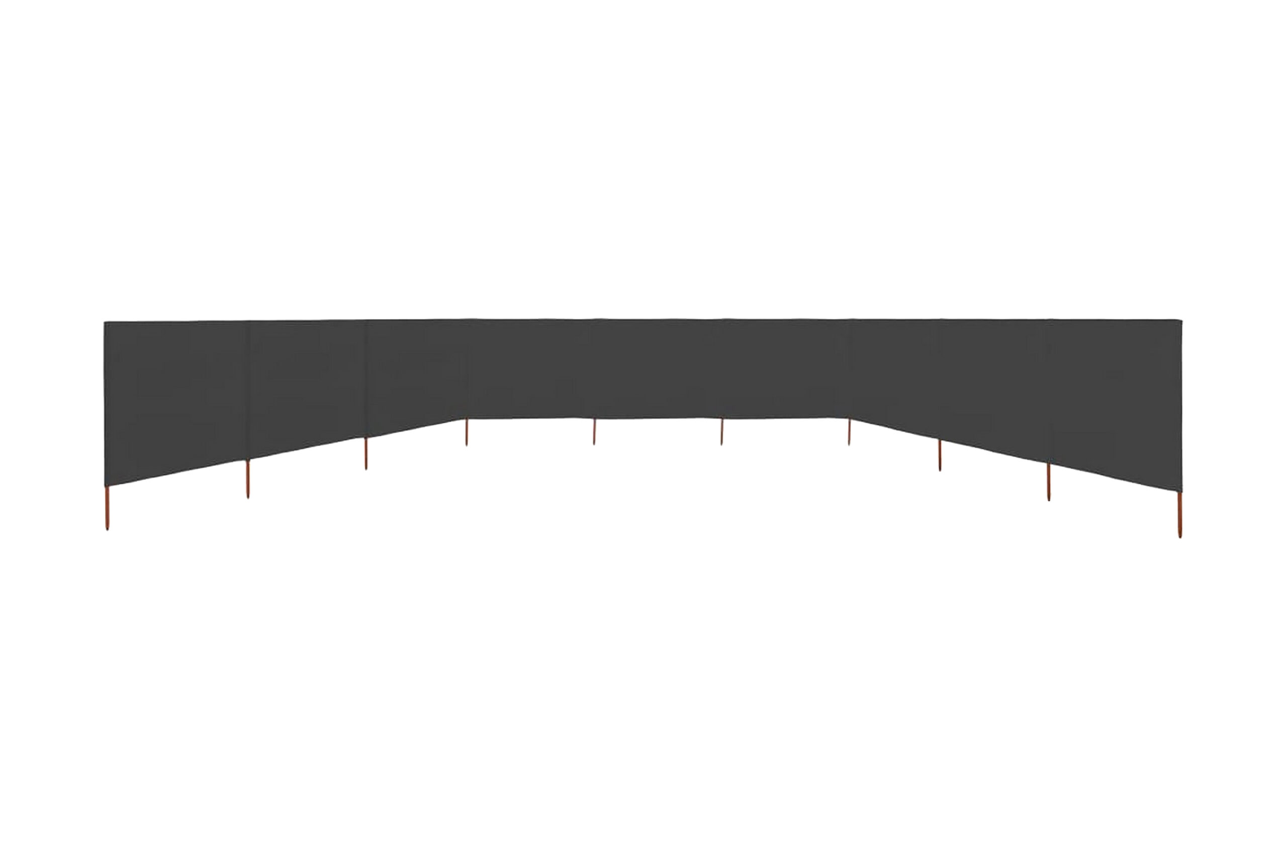 Tuulensuojakangas 9 paneelilla 1200x160 cm antrasiitti - Antrasiitti