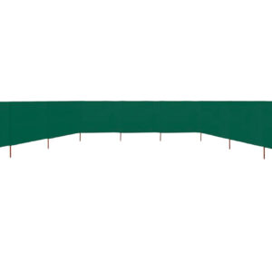 Tuulensuojakangas 9 paneelilla 1200x160 cm vihreä - Vihreä