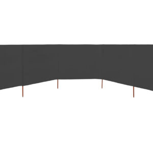 Tuulensuojakangas 5 paneelilla 600x160 cm antrasiitti - Antrasiitti
