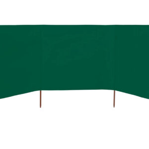 Tuulensuojakangas 3 paneelilla 400x80 cm vihreä - Vihreä