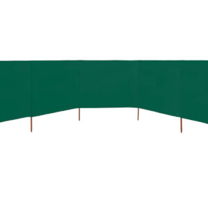 Tuulensuojakangas 5 paneelilla 600x80 cm vihreä - Vihreä