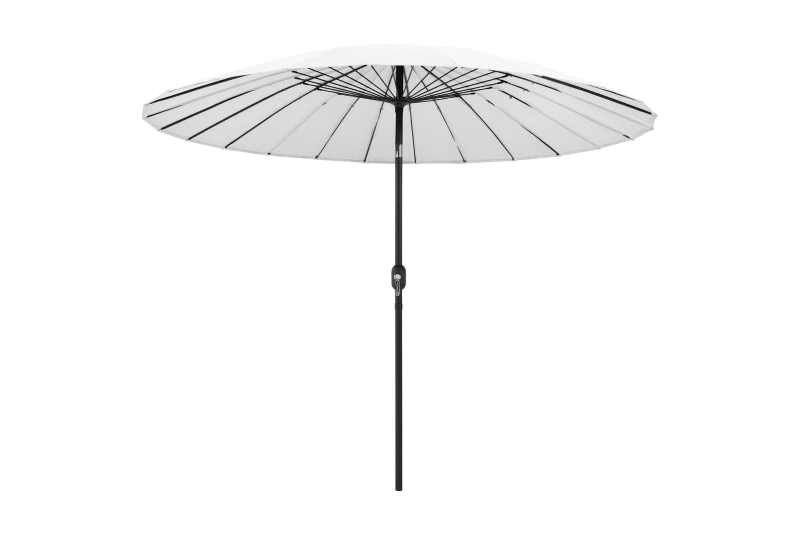 Aurinkovarjo alumiinitanko 270 cm hiekanvalkoinen - Valkoinen