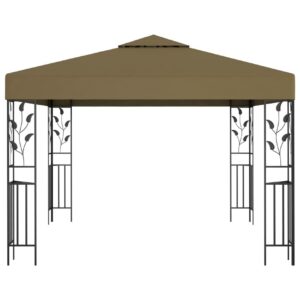 Huvimaja 3x3 m ruskeanharmaa 180 g/m² - Taupe