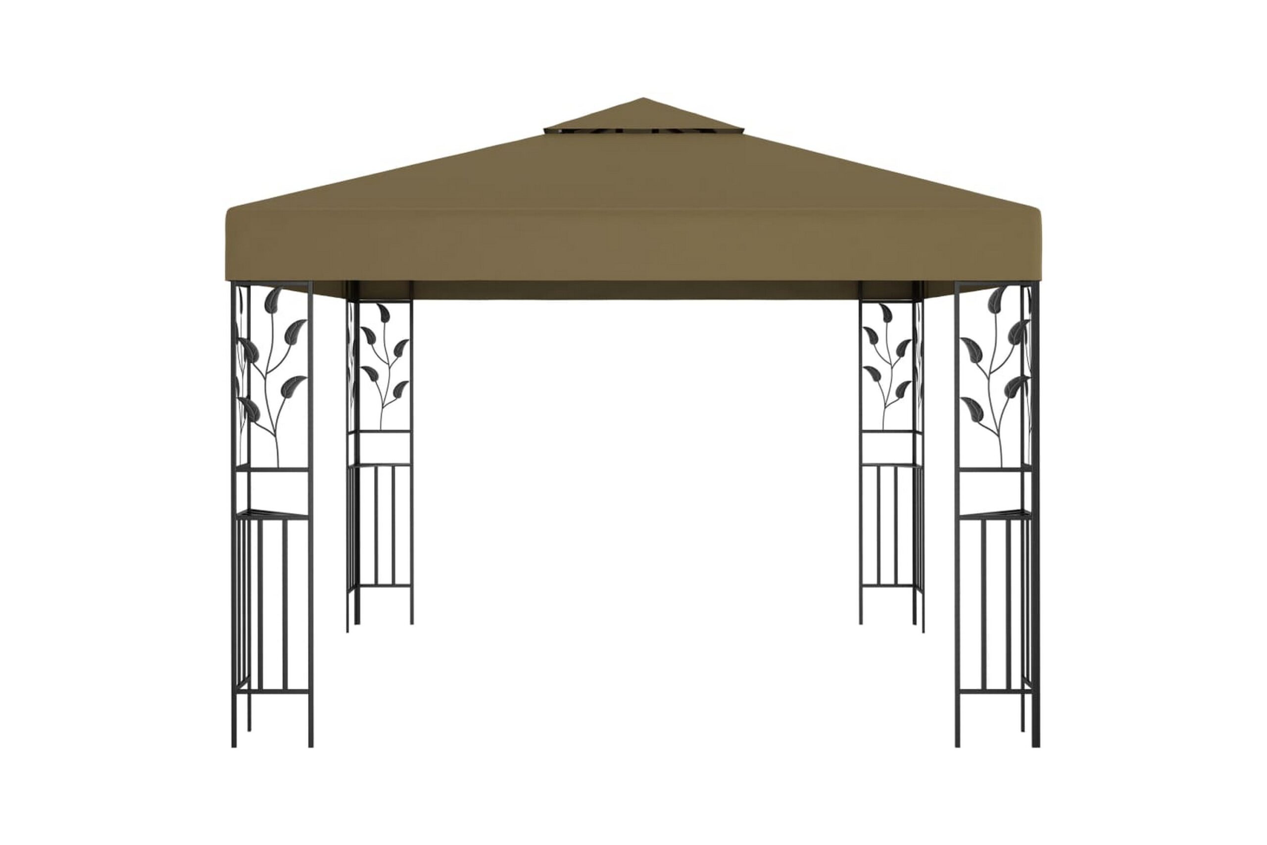 Huvimaja 3x3 m ruskeanharmaa 180 g/m² - Taupe