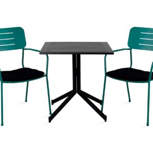 Ruokailuryhmä Way 70 cm 2 Nicke tuolia Valkoinen - Venture Home