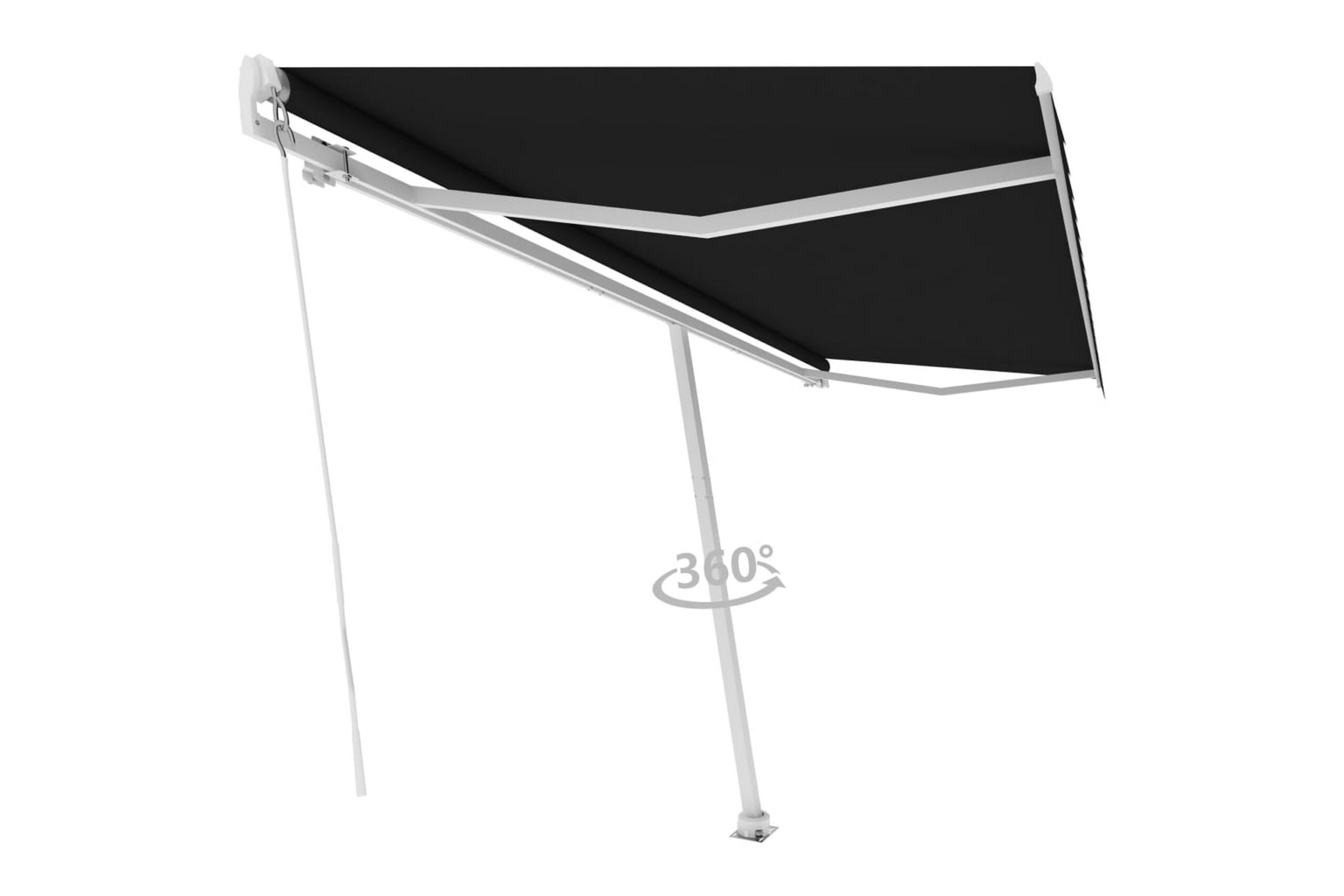 Vapaasti seisova sisäänkelattava markiisi 500x300 cm -