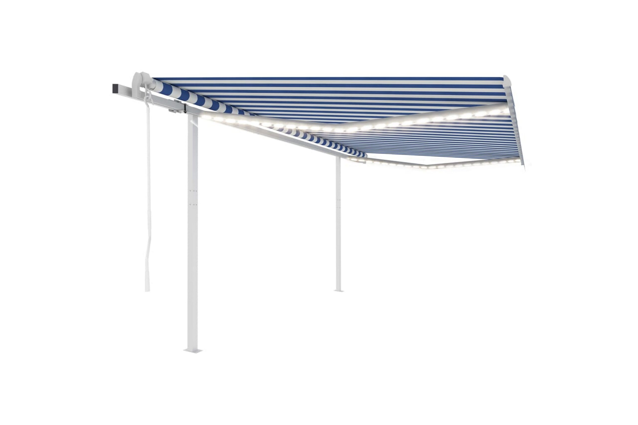 Sisäänkelattava markiisi LED/tuulisensori 4x3 m -