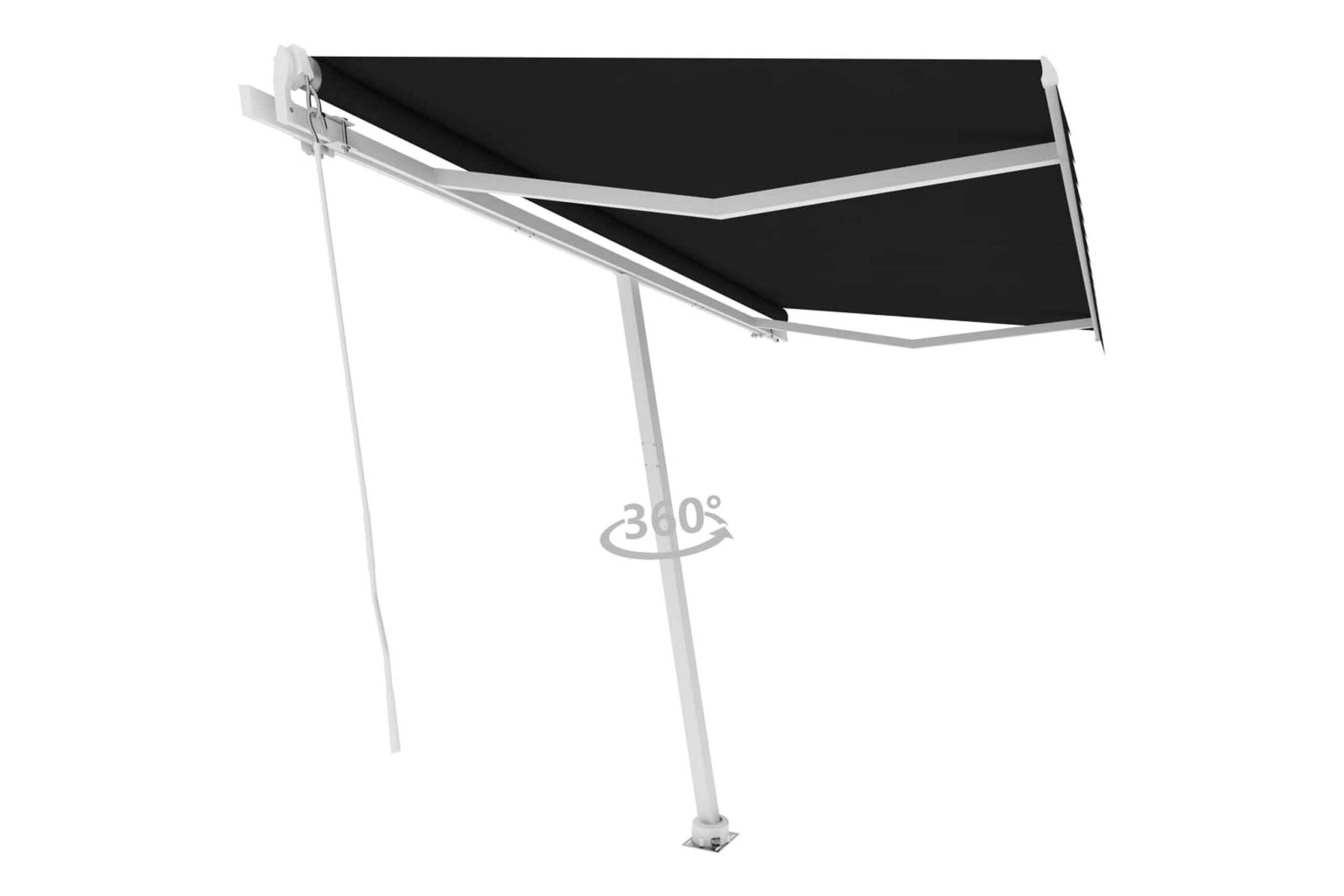 Vapaasti seisova sisäänkelattava markiisi 450x300 cm -