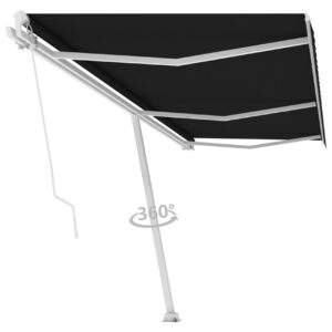 Vapaasti seisova sisäänkelattava markiisi 600x350 cm -
