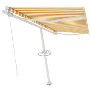 Vapaasti seisova sisäänkelattava markiisi 400x350 cm -