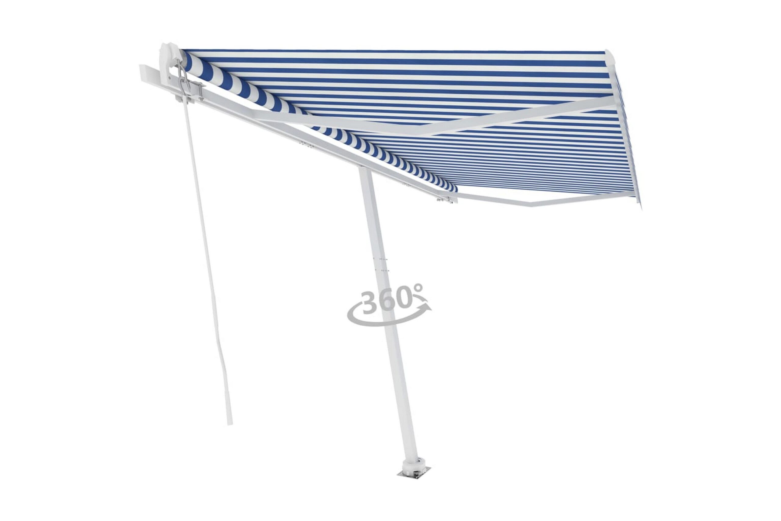 Vapaasti seisova sisäänkelattava markiisi 400x350 cm -