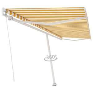 Vapaasti seisova sisäänkelattava markiisi 500x350 cm -