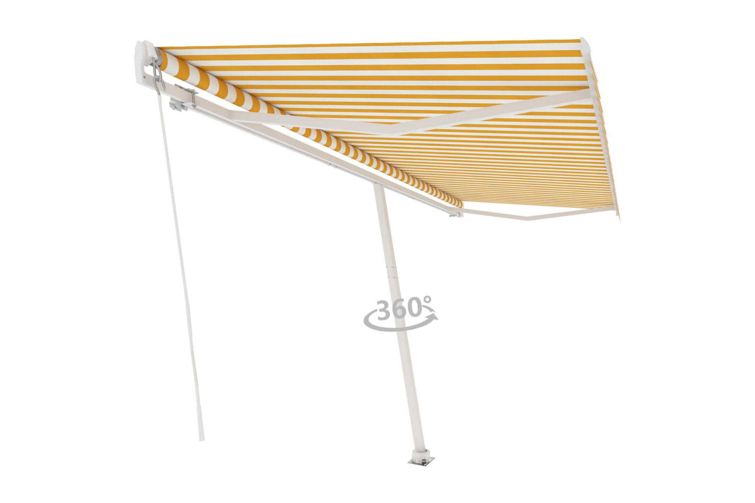 Vapaasti seisova sisäänkelattava markiisi 500x350 cm -