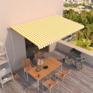 Automaattisesti sisäänkelattava markiisi 500x300 cm -