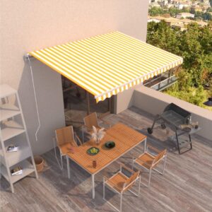 Automaattisesti sisäänkelattava markiisi 450x350 cm -