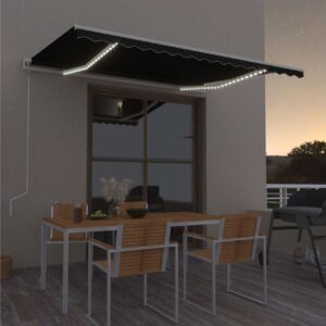 Sisäänkelattava markiisi LED/tuulisensori 400x300cm -