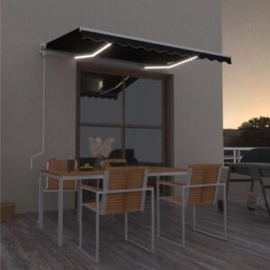 Sisäänkelattava markiisi LED/tuulisensori 300x250cm -