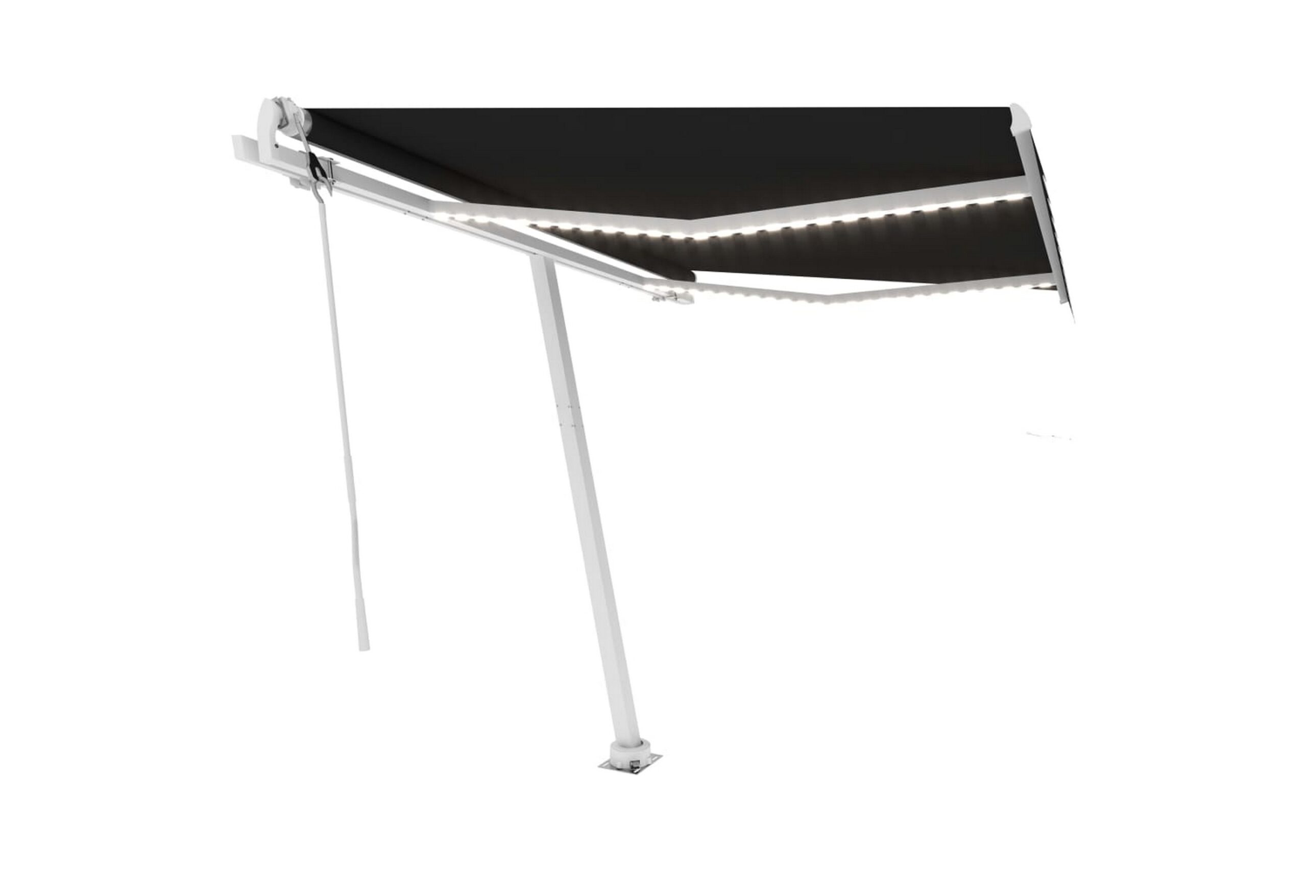 Sisäänkelattava markiisi LED/tuulisensori 300x250cm - Antrasiitti