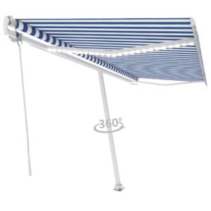 Sisäänkelattava markiisi LED/tuulisensori 500x350cm -