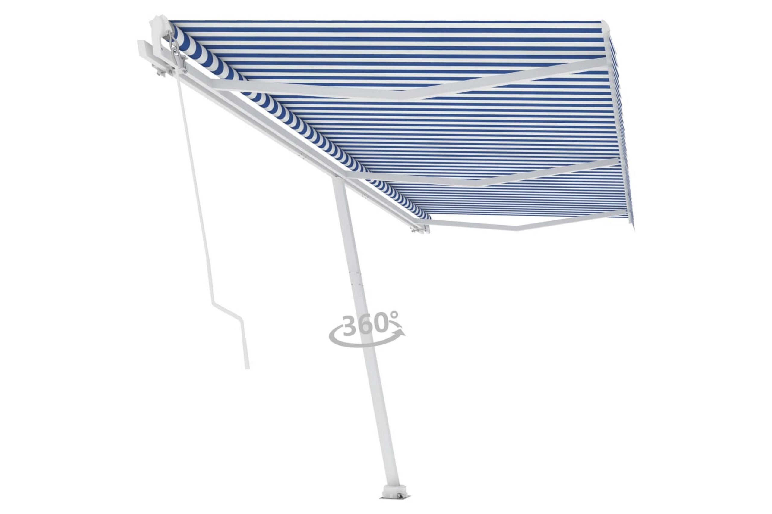 Vapaasti seisova sisäänkelattava markiisi 600x350 cm -