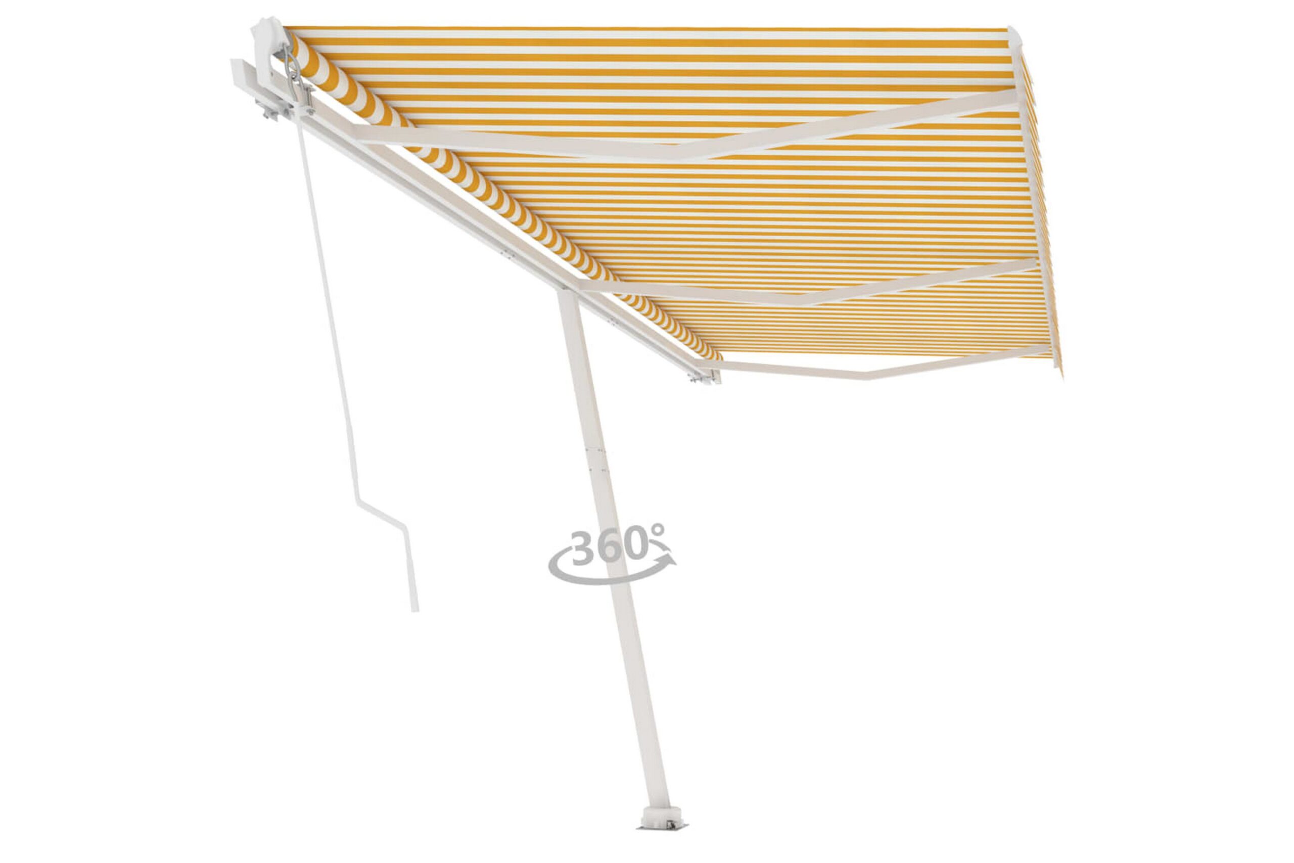Vapaasti seisova sisäänkelattava markiisi 600x300 cm -