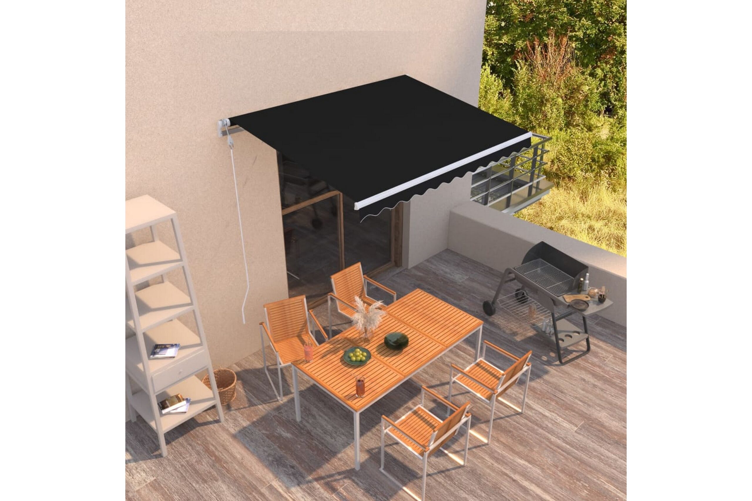 Automaattisesti sisäänkelattava markiisi 300x250 cm -