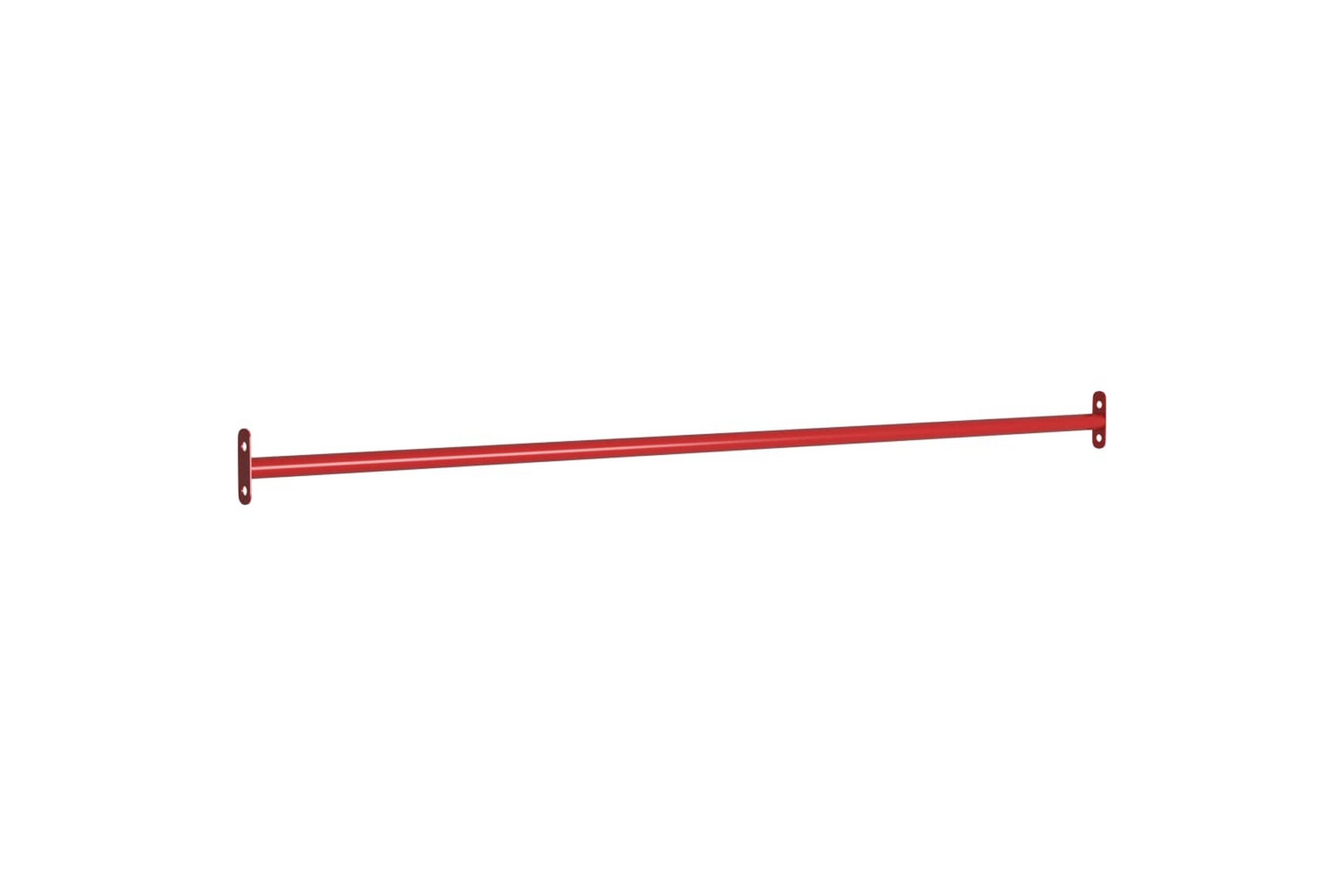 Voimistelutanko 125 cm teräs punainen -