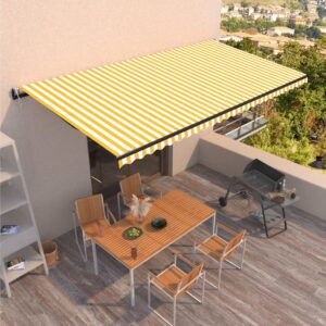 Automaattisesti sisäänkelattava markiisi 600x350 cm -