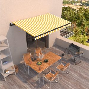 Automaattisesti sisäänkelattava markiisi 400x350 cm -