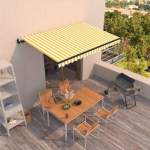 Automaattisesti sisäänkelattava markiisi 450x350 cm -