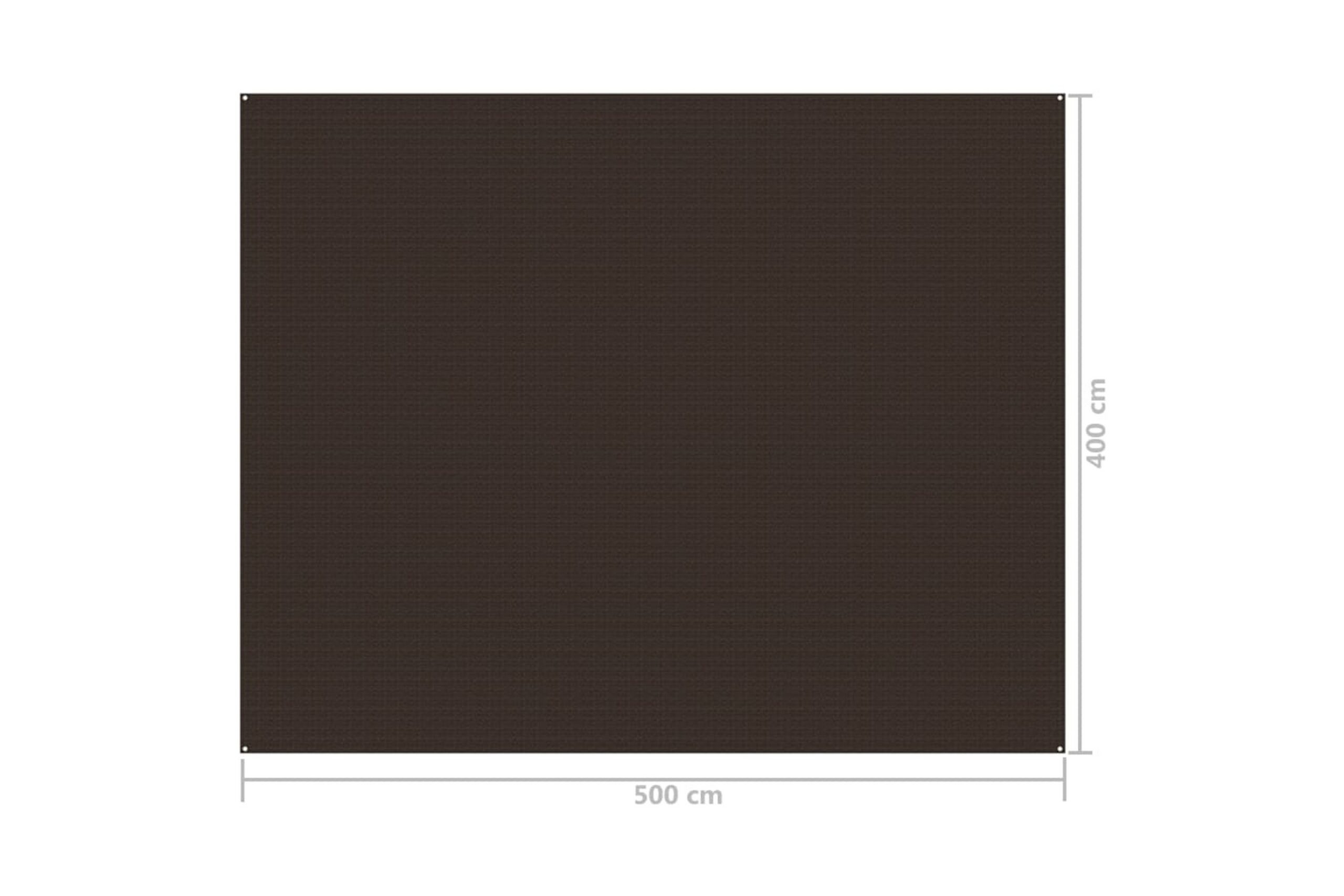 Telttamatto 400x500 cm ruskea -