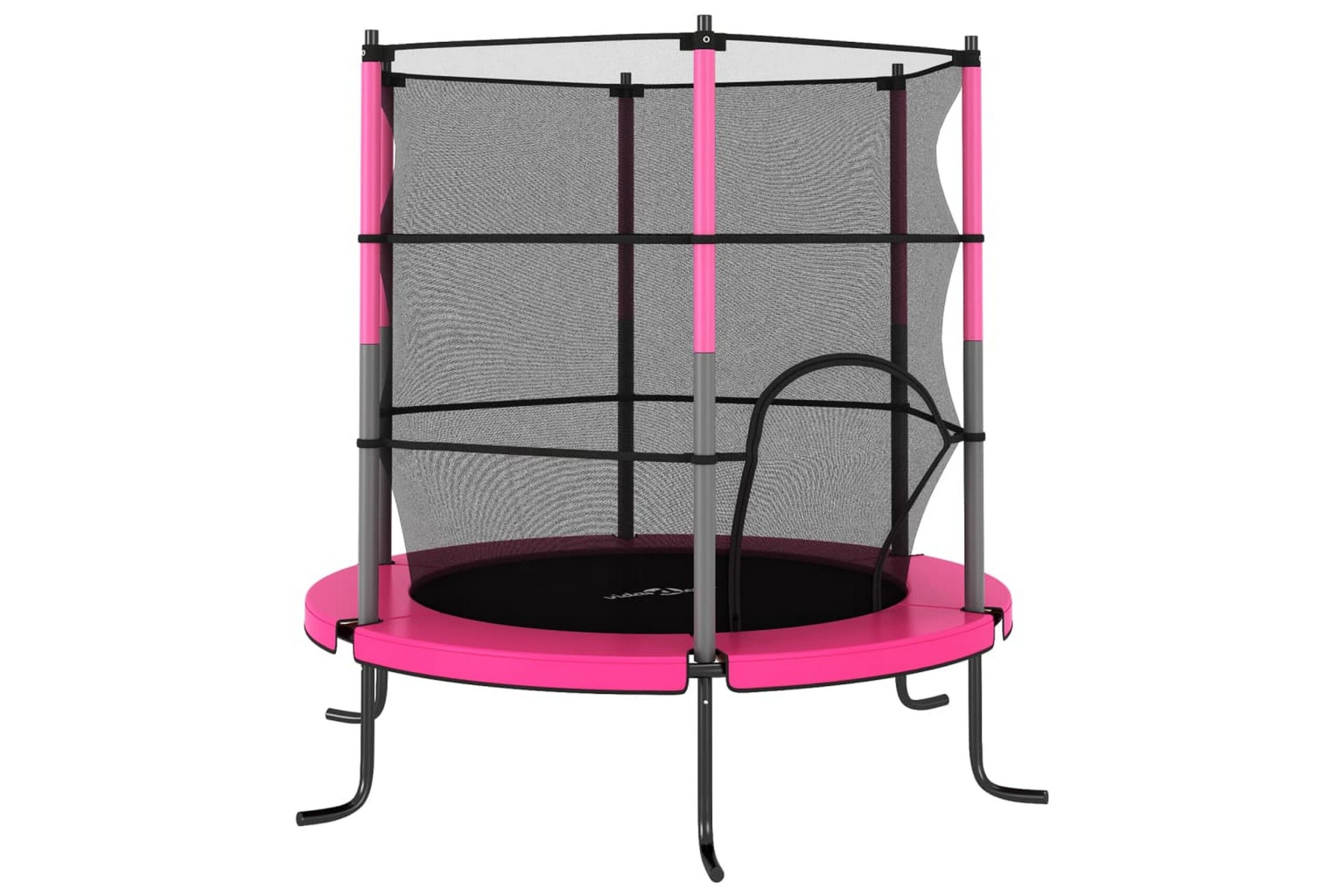 Trampoliini suojaverkolla 140x160 cm Pyöreä - Pinkki