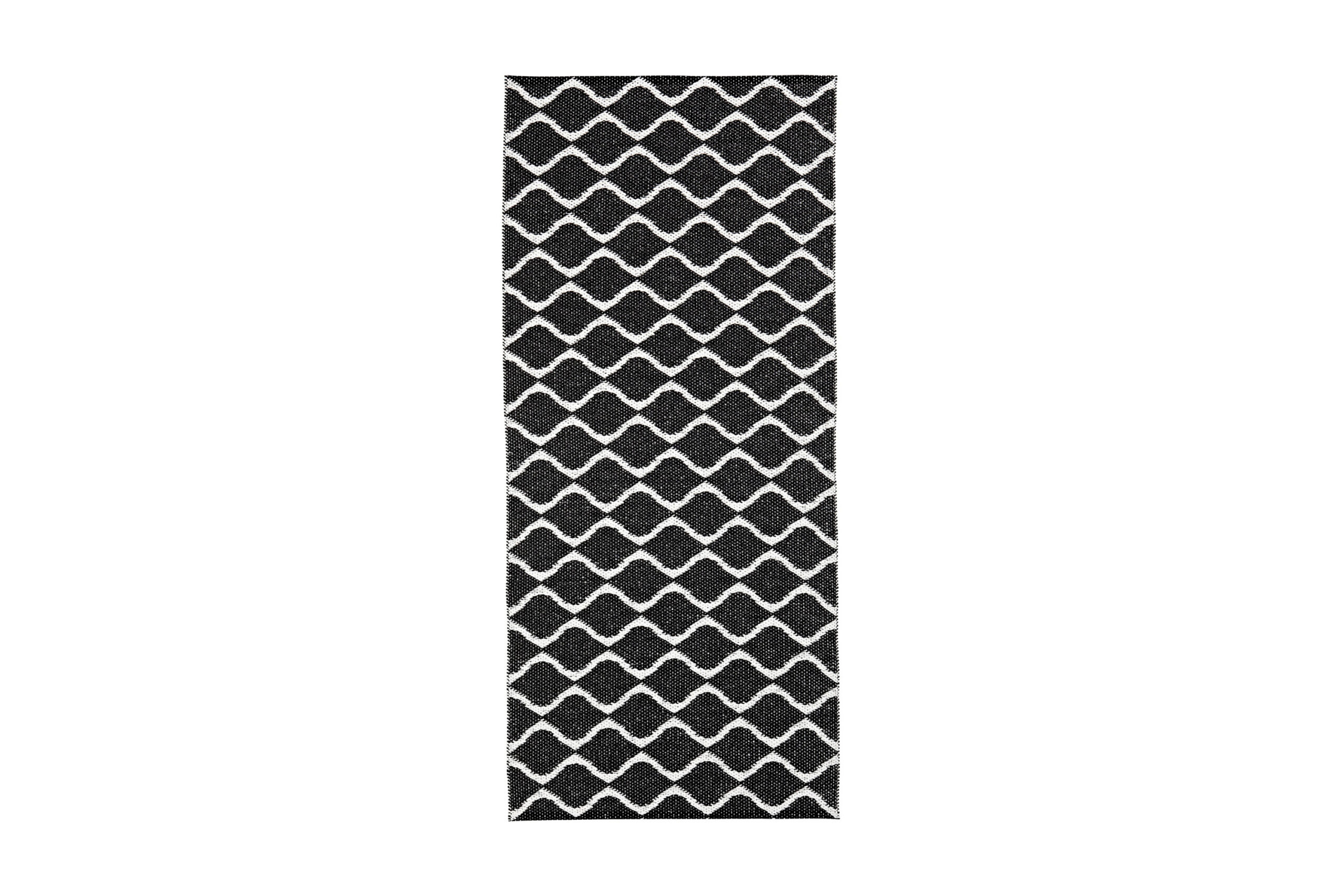 Räsymatto Wave 70x400 cm Musta - Horredsmattan