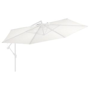 Aurinkovarjon vaihtokangas hiekanvalkoinen 350 cm -