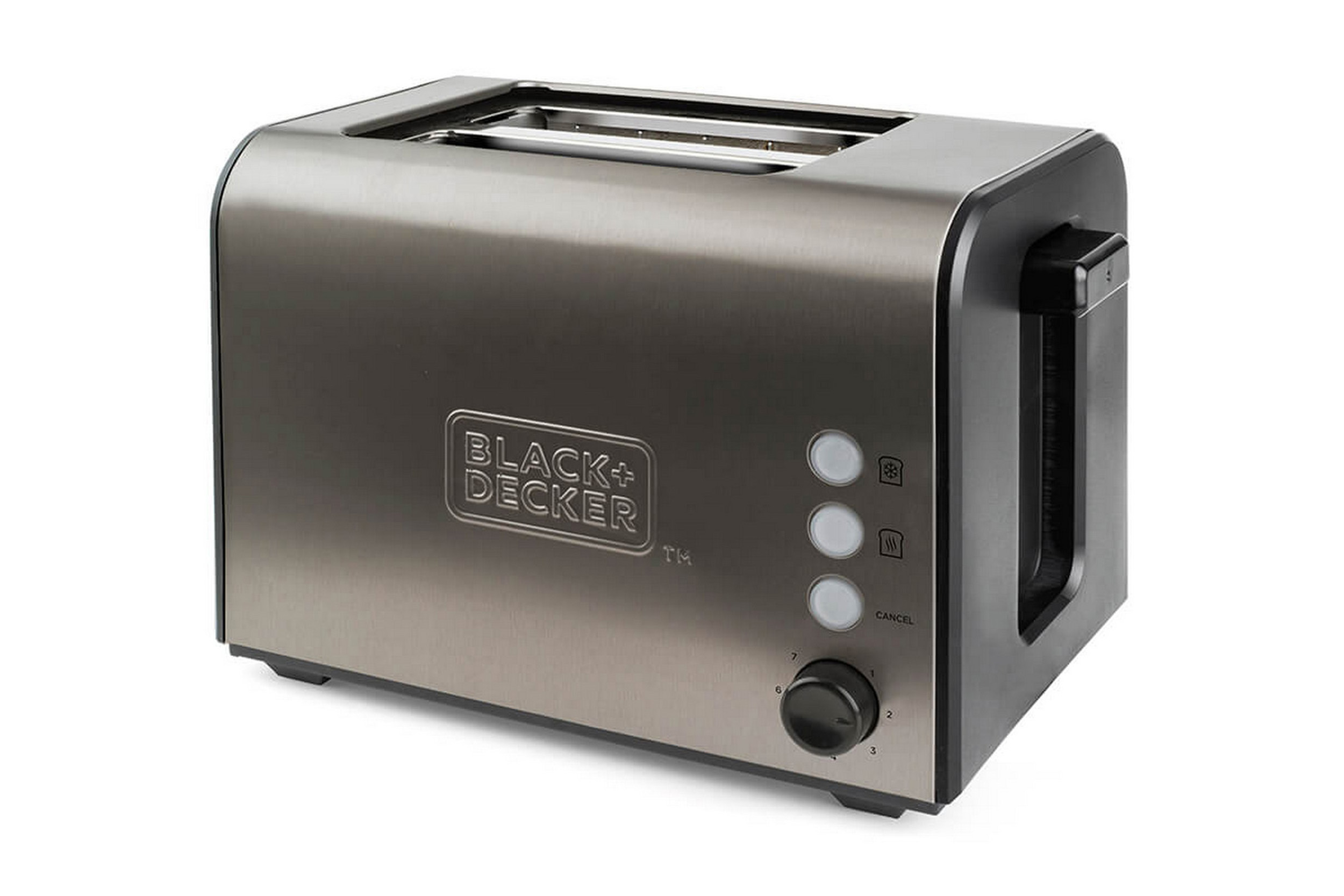Leivänpaahdin 2-siivua Harjattu teräs - BLACK+DECKER