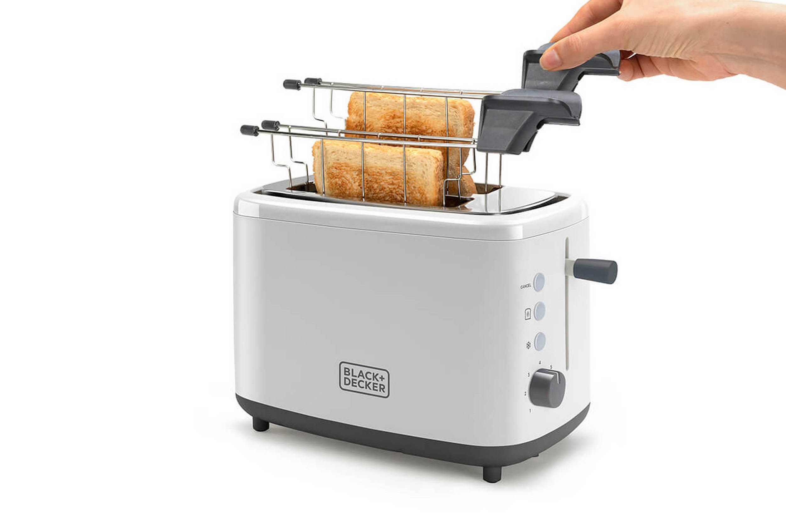 Leivänpaahdin 2-siivua Valkoinen - BLACK+DECKER